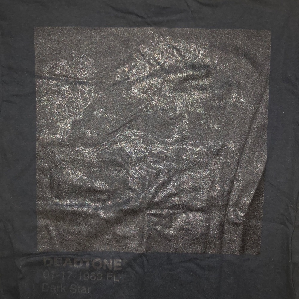 Black on Black printed “Darkstar” T-shirt